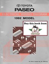 1992 Toyota Paseo OEM Electrical Wiring Diagram Manual