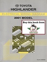 2001 Toyota Highlander OEM Shop Service Repair Electrical Wiring Diagram Manual
