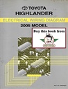 2005 Toyota Highlander OEM Shop Service Repair Electrical Wiring Diagram Manual