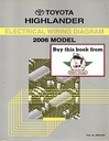 2006 Toyota Highlander OEM Shop Service Repair Electrical Wiring Diagram Manual