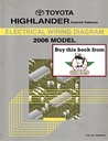 2006 Toyota Highlander Hybrid OEM Electrical Wiring Diagram Manual