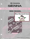 1998 Toyota Sienna OEM  Electrical Wiring Diagram Manual