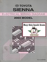 2003 Toyota Sienna OEM Shop Service Repair Electrical Wiring Diagram Manual