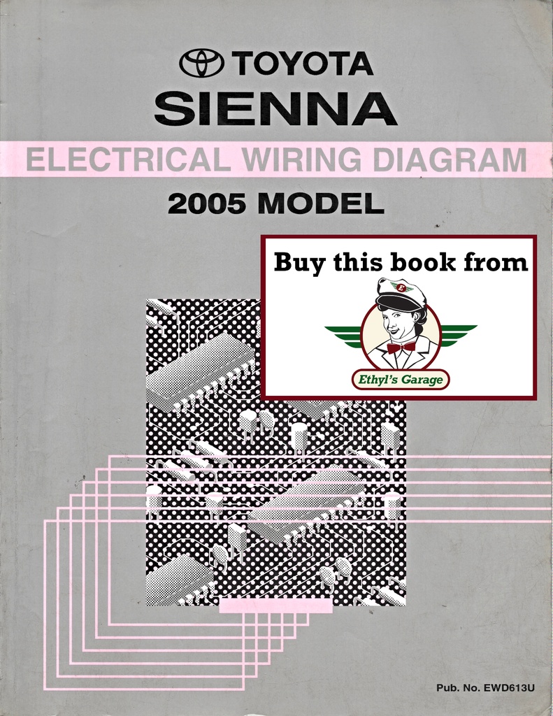 2005 Toyota Sienna OEM Shop Service Repair Electrical Wiring Diagram Manual