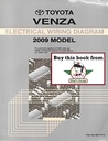 2009 Toyota Venza OEM Shop Service Repair Electrical Wiring Diagram Manual