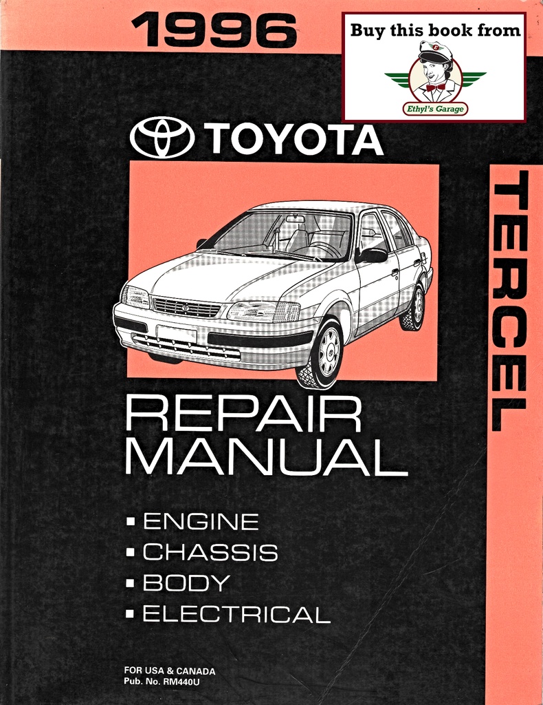 1996 Toyota Tercel OEM Shop Service Repair Manual