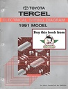 1991 Toyota Tercel OEM Shop Service Repair Electrical Wiring Diagram Manual