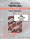 1993 Toyota Tercel OEM Electrical Wiring Diagram Manual