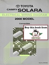 2000 Toyota Camry Solara Convertible OEM Electrical Wiring Diagram Manual