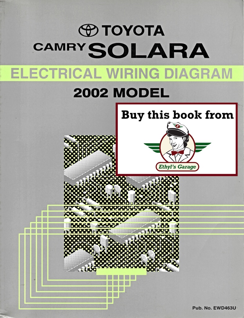 2002 Toyota Camry Solara OEM Electrical Wiring Diagram Manual