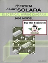 2002 Toyota Camry Solara OEM Electrical Wiring Diagram Manual