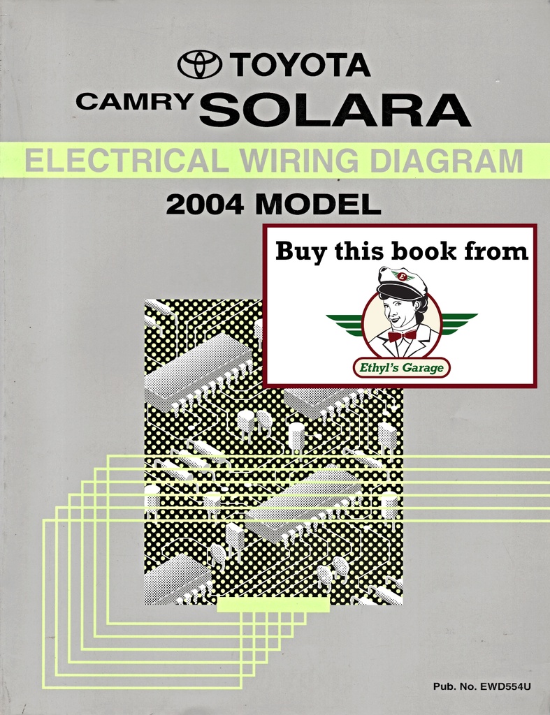 2004 Toyota Camry Solara OEM Electrical Wiring Diagram Manual