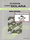 2004 Toyota Camry Solara OEM Electrical Wiring Diagram Manual