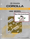 1992 Toyota Corolla AE92 AE95 OEM Electrical Wiring Diagram Manual