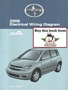 2006 Scion xA NCP61 OEM Shop Service Repair Electrical Wiring Diagram Manual