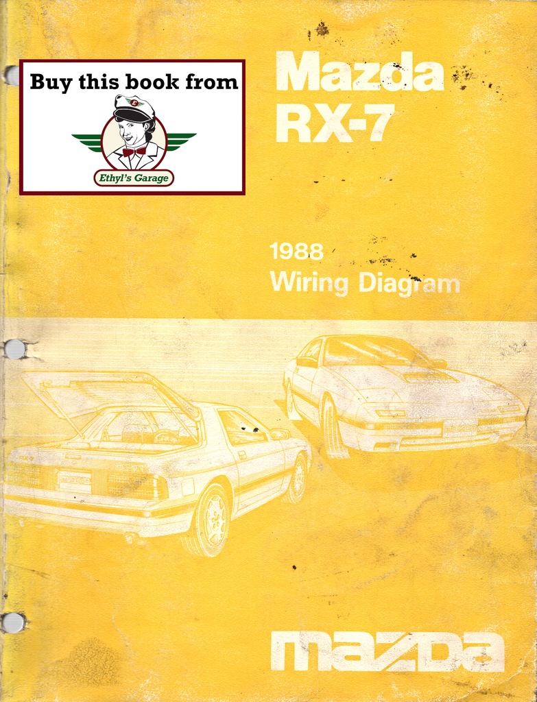1988 Mazda RX-7 Electrical Wiring Diagrams Manual