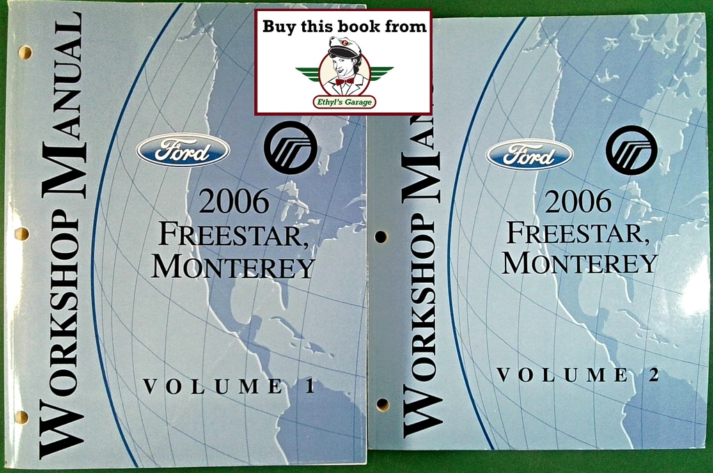 2006 Ford Freestar Mercury Monterey Original OEM Factory Shop Service Workshop Repair Manual 2 Vol Set