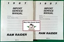 1987 Dodge Ram Raider Shop Maintenance Repair Service & Electrical Manual 2 Vol. Set