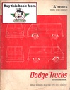 1966 Dodge/ A-100 S Series Compact Van Shop Maintenance Repair Service Manual