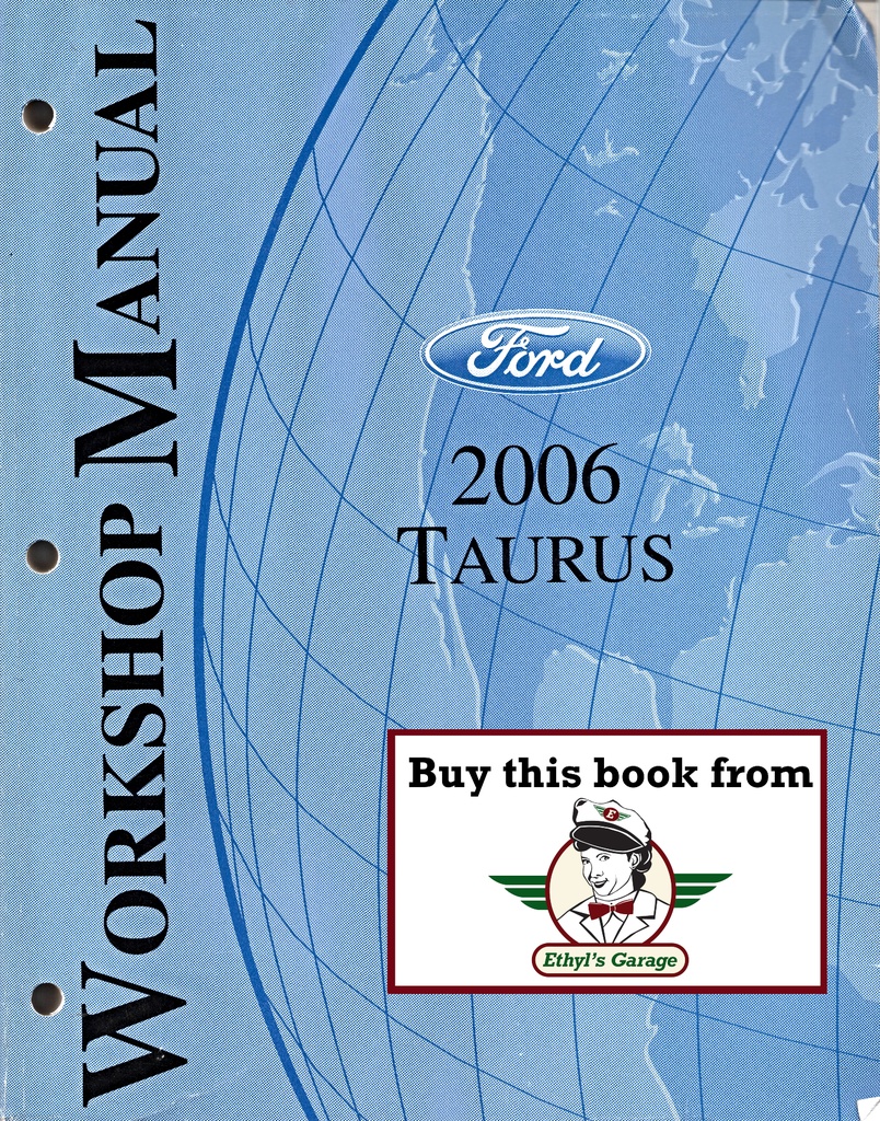 2006 Ford Taurus Original OEM Factory Shop Repair Service Workshop Manual