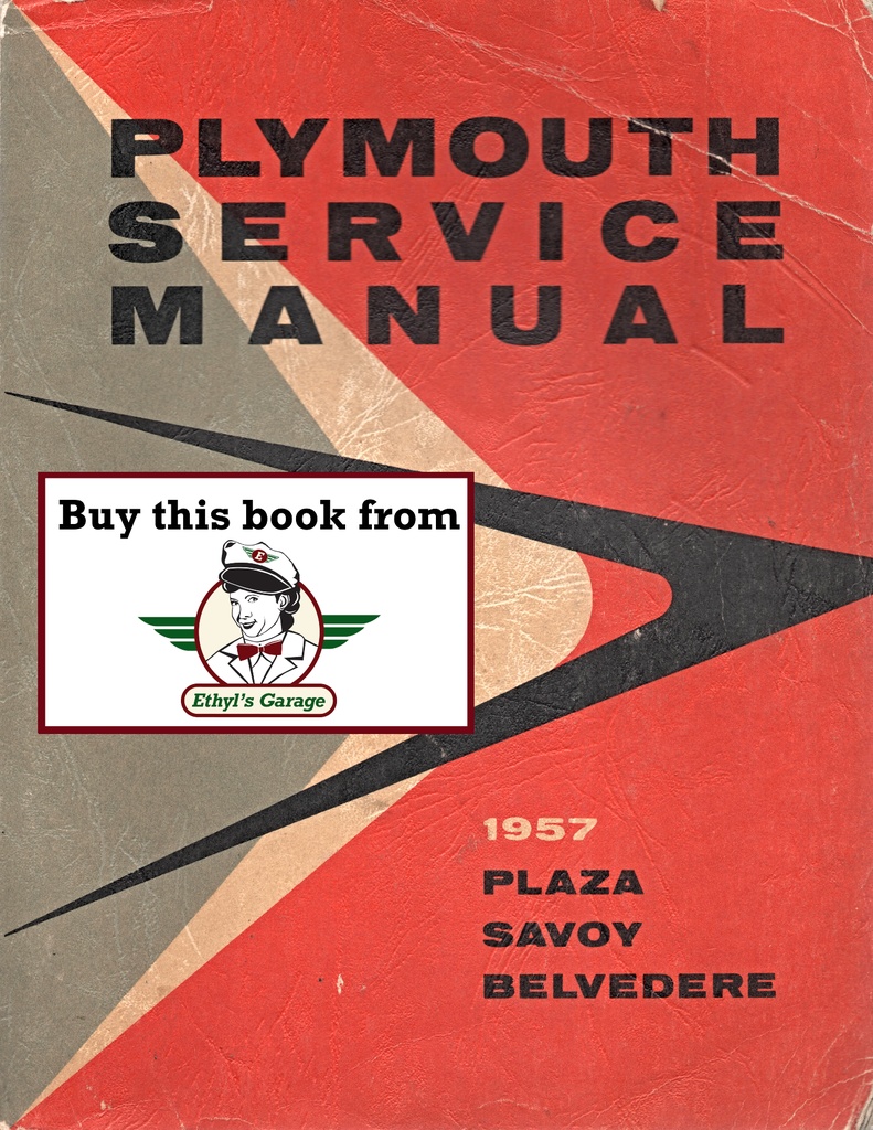 1957 Plymouth Shop Repair Maintenance Service Manual