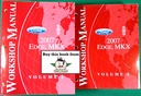 2007 Ford Edge & Lincoln MKX Original Factory OEM Service Repair Workshop Manual 2 Vol. Set