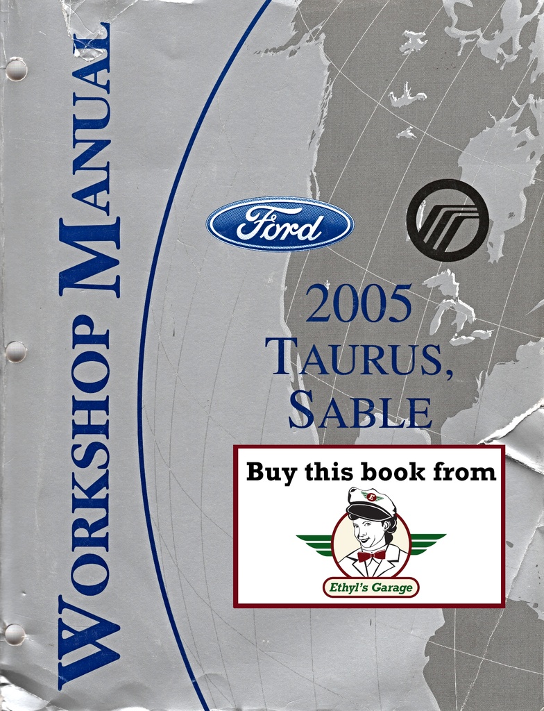 2005 Ford Taurus Mercury Sable Original OEM Factory Shop Repair Service Workshop Manual