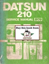 1979 Datsun/Nissan 210 Shop Repair Service Manual