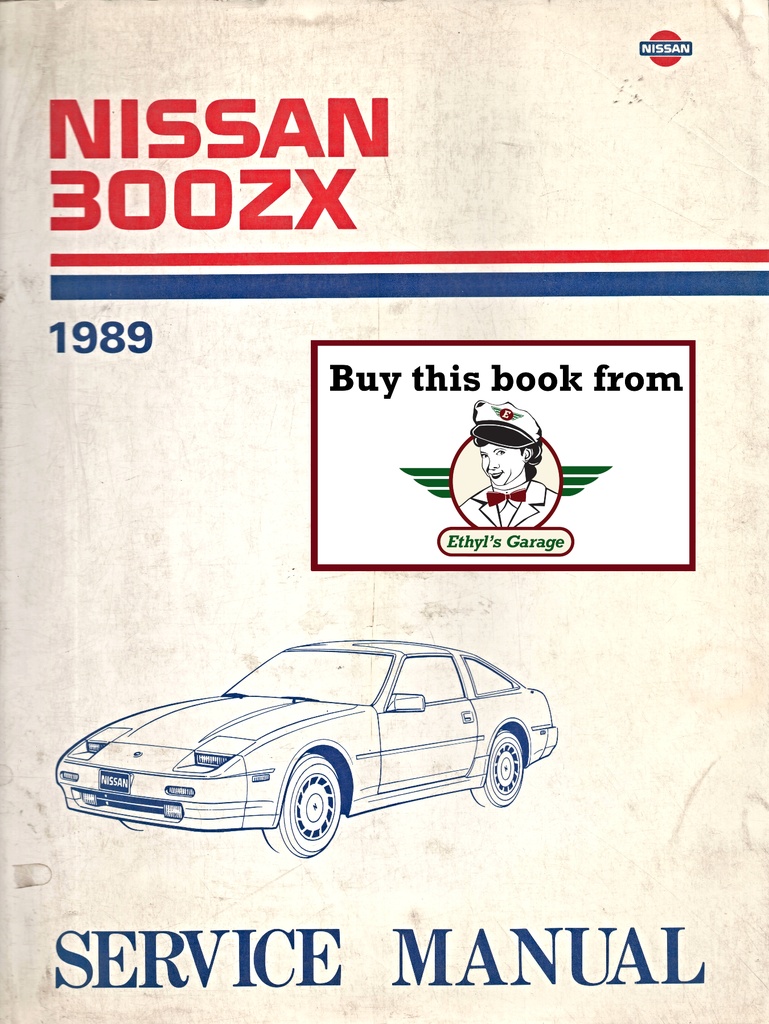 1989 Nissan 300ZX Shop Repair Service Manual