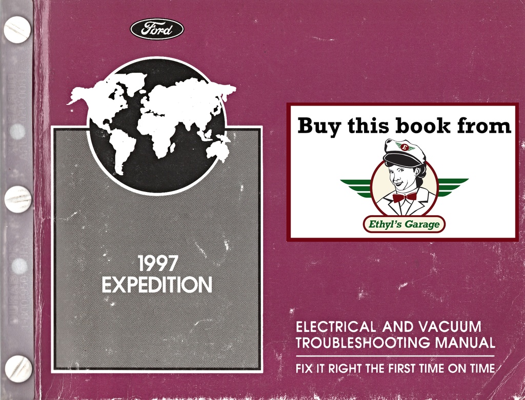 1997 Ford Expedition Electrical & Vacuum Troubleshooting Wiring Diagrams Shop Service Repair Manual EVTM