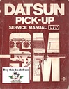 1979 Datsun Pickup Shop Repair Service Manual