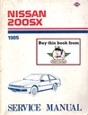 1985 Nissan 200SX Shop Repair Service Manual