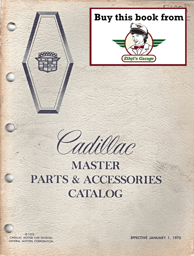 1968-1973 Cadillac Master Parts & Accessories Catalog