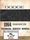 1964 Dodge Custom Eight Eighty 880 Shop Maintenance Repair Service Manual