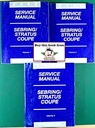 2002 Chrysler Sebring Coupe & Dodge Stratus Coupe Service Shop Repair Manual Complete 3 Vol. Set