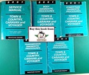 2001 Chrysler Town & Country, Dodge Caravan and Plymouth Voyager Original OEM Shop Repair Maintenance Service Manuals Complete 5 Vol. Set