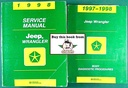 1998 TJ Jeep Wrangler Shop Repair Maintenance Diagnostic Service Manuals 2 Vol. Set