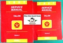 1997 Eagle Talon Shop Maintenance Repair Service & Electrical Manual 2 Vol. Set