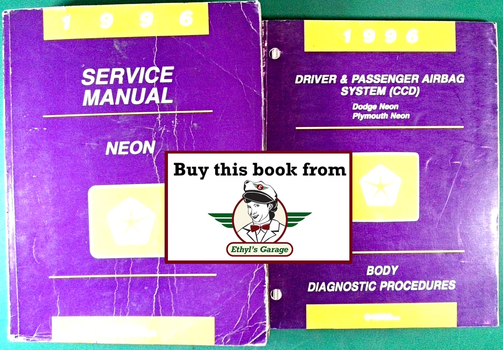 1996 Chrysler/Dodge/Plymouth Neon Service & Diagnostic Shop Manuals 2 Vol. Set