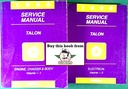 1996 Eagle Talon Shop Maintenance Repair Service & Electrical Manual 2 Vol. Set