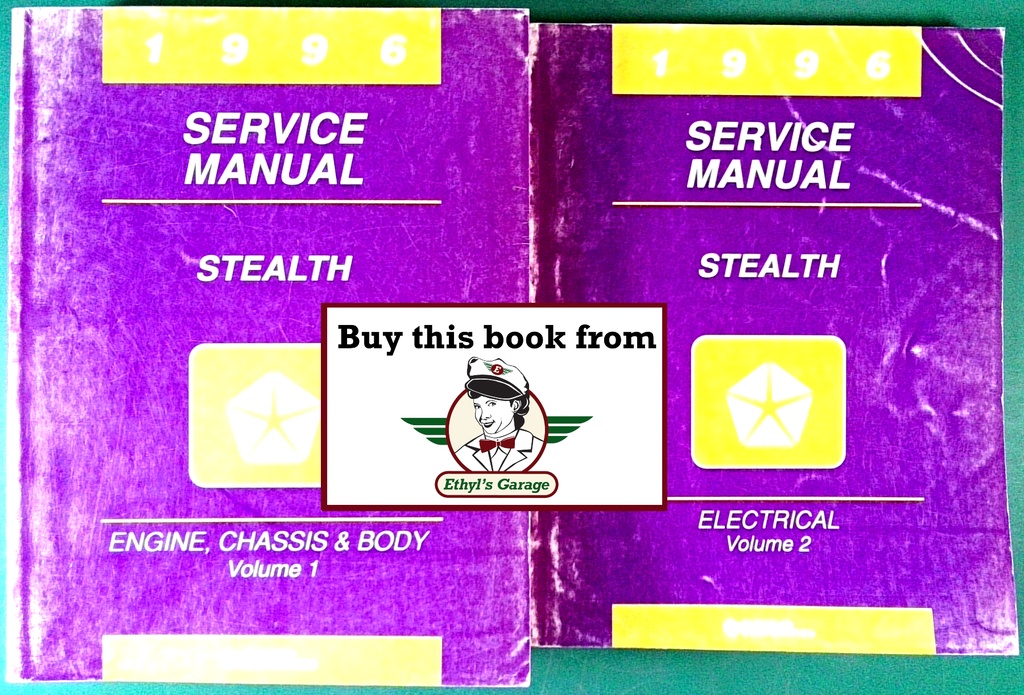 1996 Dodge Stealth Factory Shop Repair Service & Electrical Manuals Set