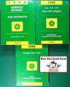1998 Dodge RAM Van B1500 B2500 B3500 Factory Shop Repair Service and Diagnostic Manuals Set