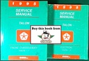 1995 Eagle Talon Shop Repair Service & Electrical Manual 2 Vol. Set