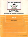 1986 Toyota Van OEM Electrical Wiring Diagram Manual