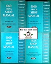1969 Ford Truck All Models Factory OEM Shop Repair Service Manual 4 Vol. Set