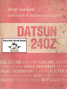 1970-1971 Nissan/Datsun 240Z Service Manual by Henley