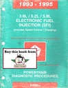 1993-1995 Dodge RAM Truck/Van Jeep Grand Cherokee Mopar 3.9L/5.2L/5.9L SFI V-6 & V-8 Engines Powertrain Diagnostic Procedures