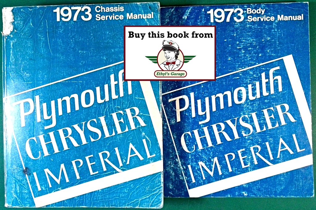 1973 Chrysler/Plymouth/Imperial Shop Repair Maintenance Service Manual Set  ’Cuda/Roadrunner/Duster/New Yorker/Newport/LeBaron/Town & Country/Scamp/Satellite/Fury/Barracuda