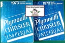 1973 Chrysler/Plymouth/Imperial Shop Repair Maintenance Service Manual Set  ’Cuda/Roadrunner/Duster/New Yorker/Newport/LeBaron/Town & Country/Scamp/Satellite/Fury/Barracuda