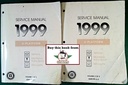 1999 Chevrolet Venture, Pontiac Trans Sport/Montana, Oldsmobile Silhouette Factory Shop Repair Service Manual Complete 2 Vol. Set